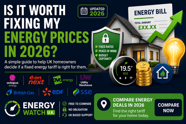 Is it worth fixing my energy prices in 2026? A complete guide for UK homeowners