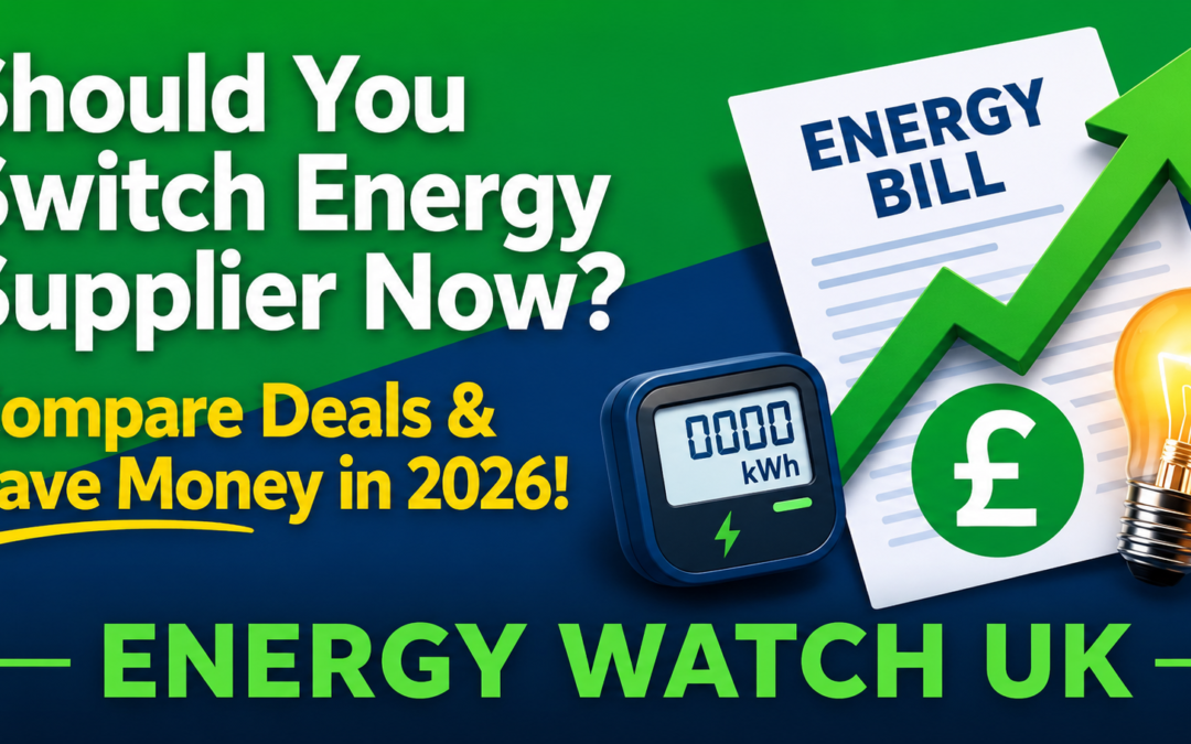 Should You Switch Energy Supplier Now? Compare energy deals and save money in 2026 with Energy Watch UK.