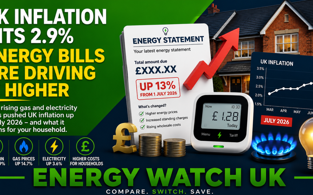 UK inflation hits 2.9% as energy bills rise again in 2026