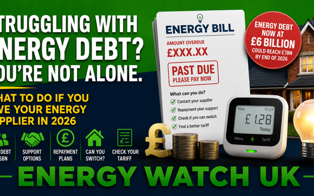 Energy Debt Hits £6bn: What to Do If You Can’t Pay Your Energy Bill
