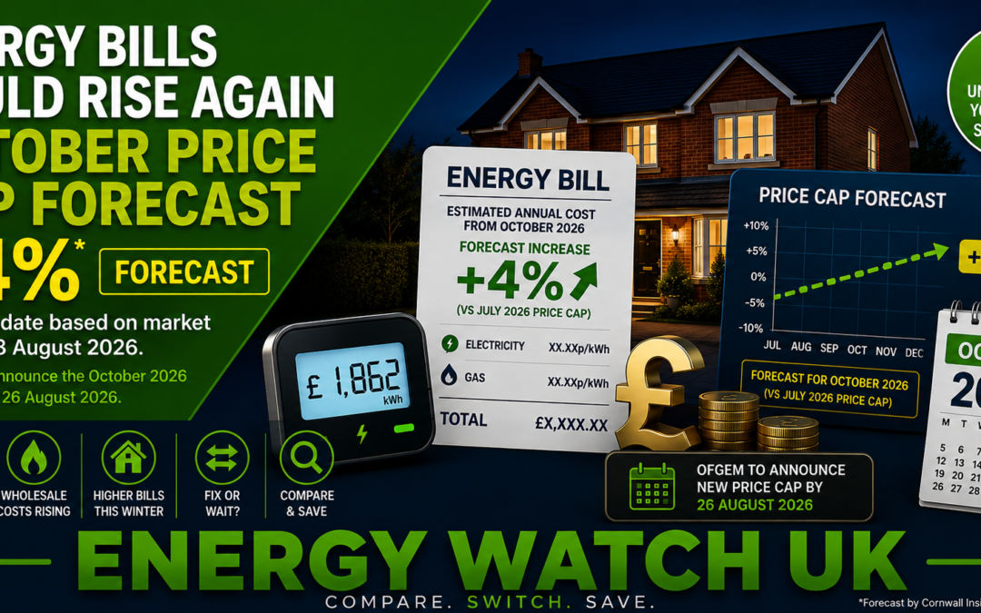 Energy Price Cap Forecast October 2026: Energy Bills Could Rise Again